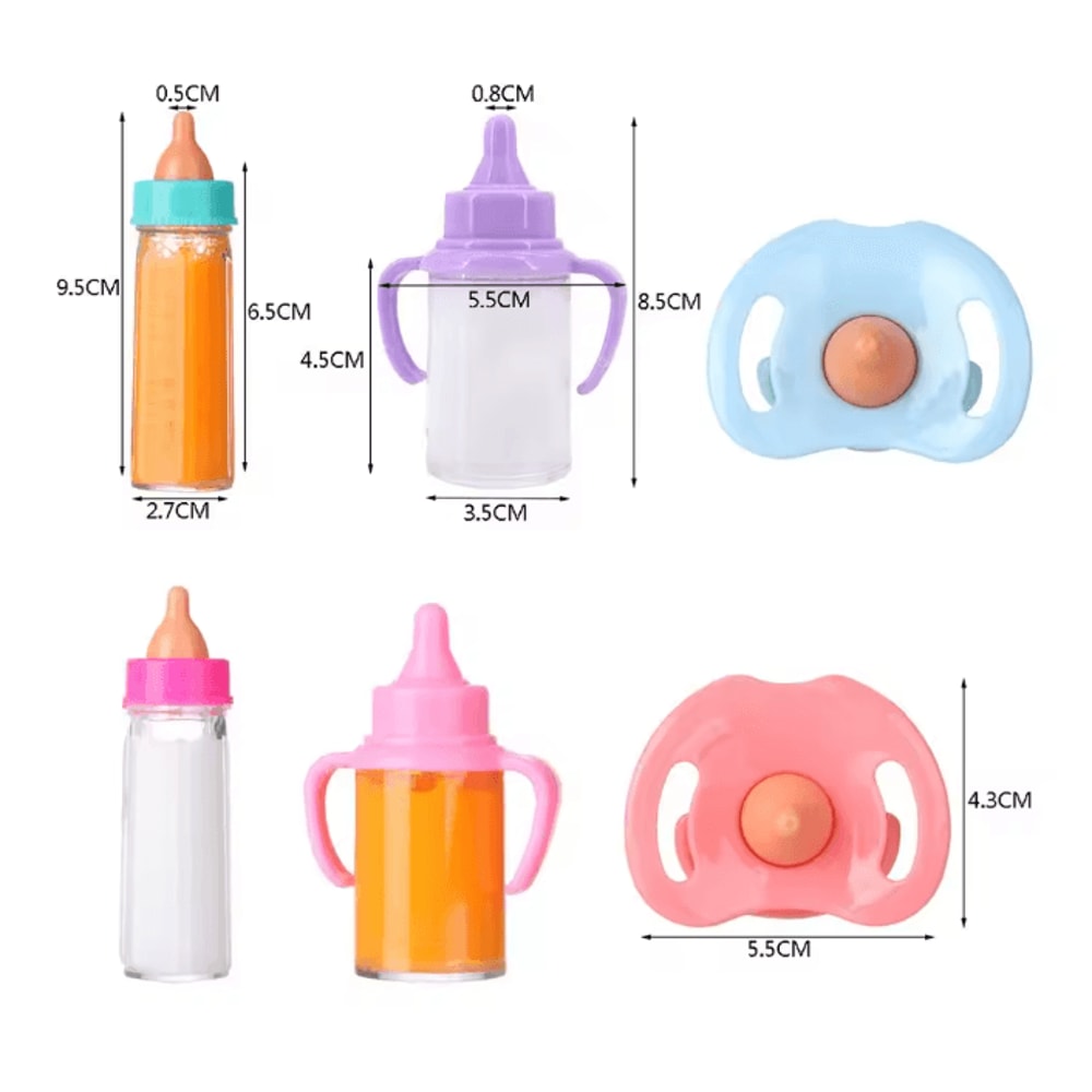 BabyBliss Magic Milk Doll Bottle Set 2