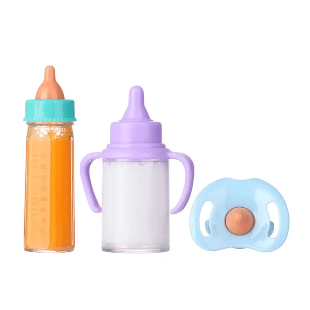 BabyBliss Magic Milk Doll Bottle Set 4