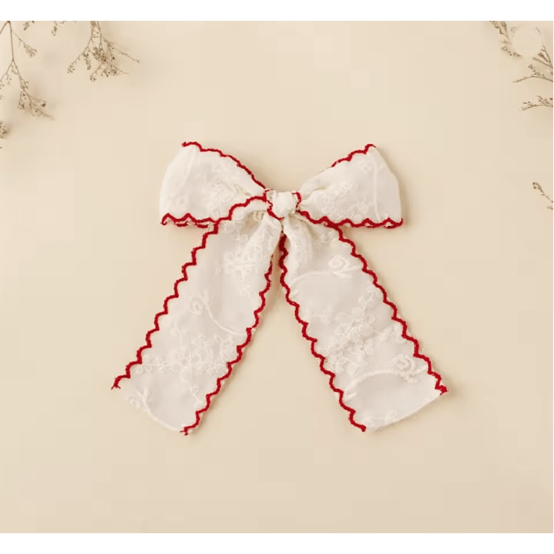 LaceBloom Girls Bow Hair Clip 5