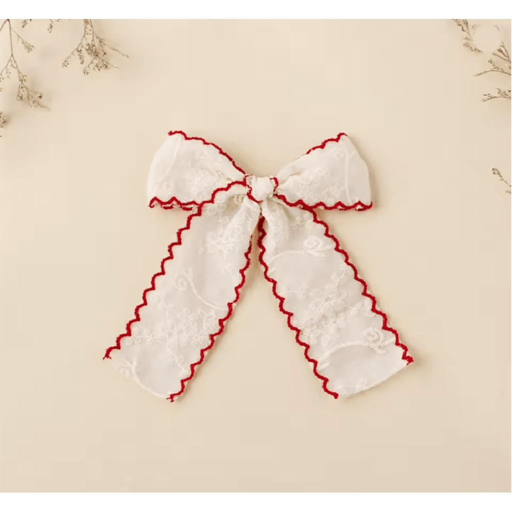 LaceBloom Girls Bow Hair Clip 2