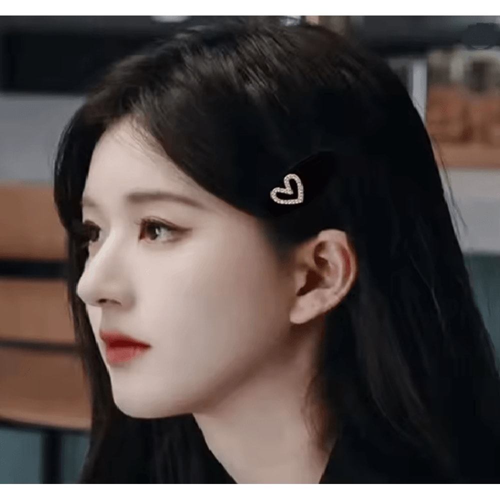 GlimmerOval Rhinestone Hair Clip 1