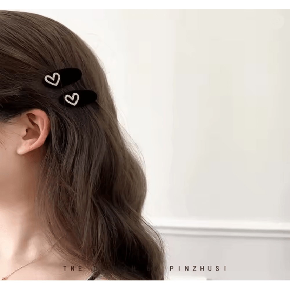 GlimmerOval Rhinestone Hair Clip 2