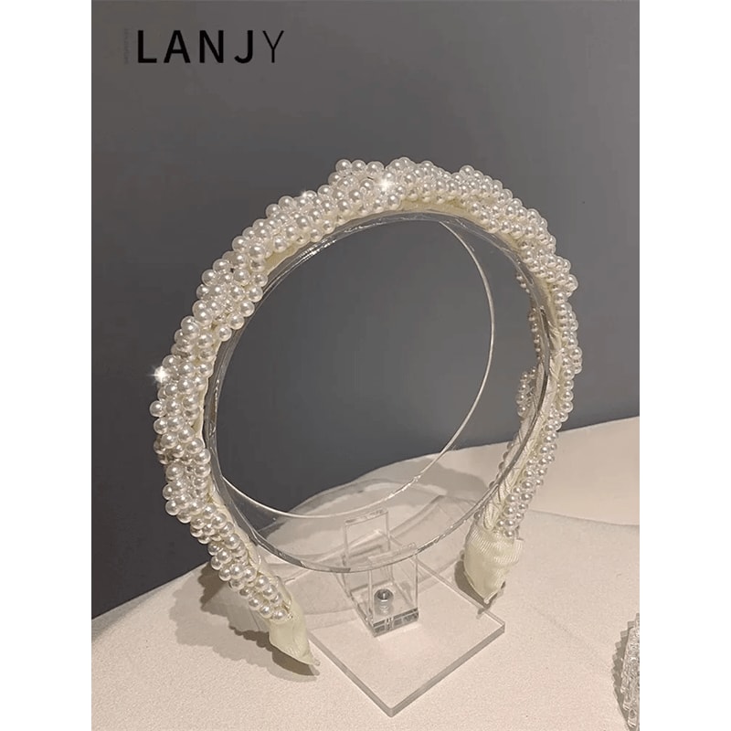 Elegant Pearl Hairband For Women 2