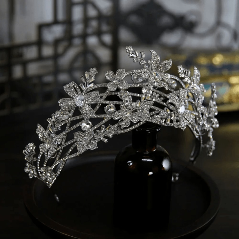 Luxury Crystal Bridal Crown Headband 3