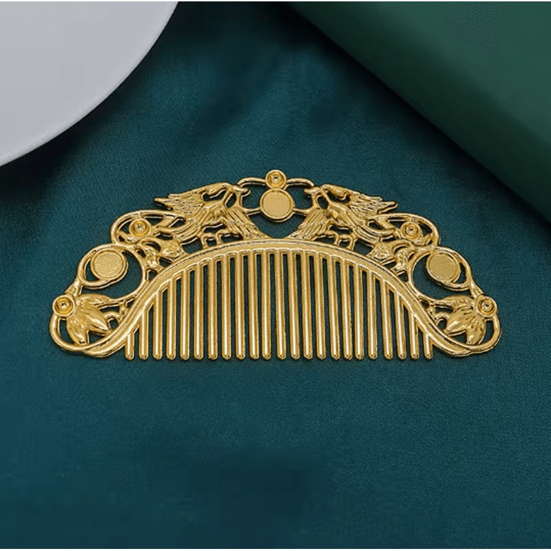 Hanfu Retro Carved Hairpin Comb 11