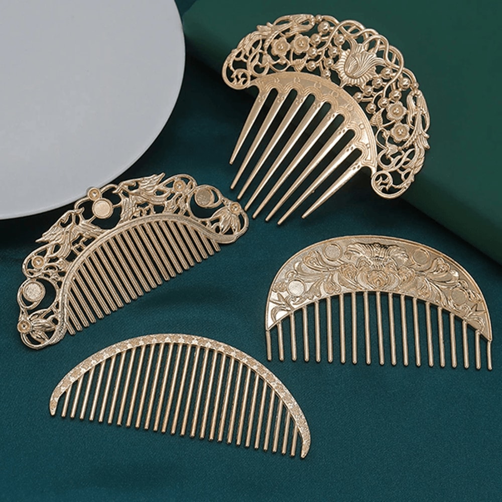 Hanfu Retro Carved Hairpin Comb 2