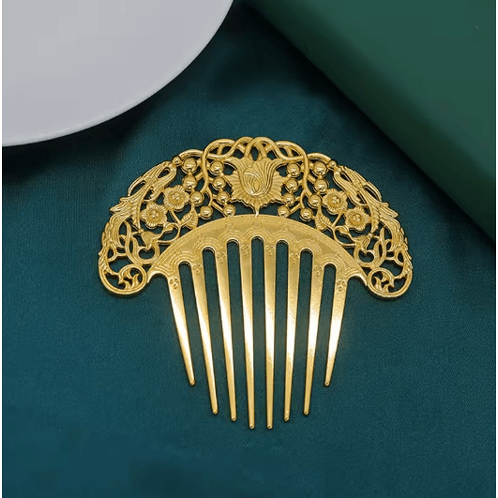 Hanfu Retro Carved Hairpin Comb 3