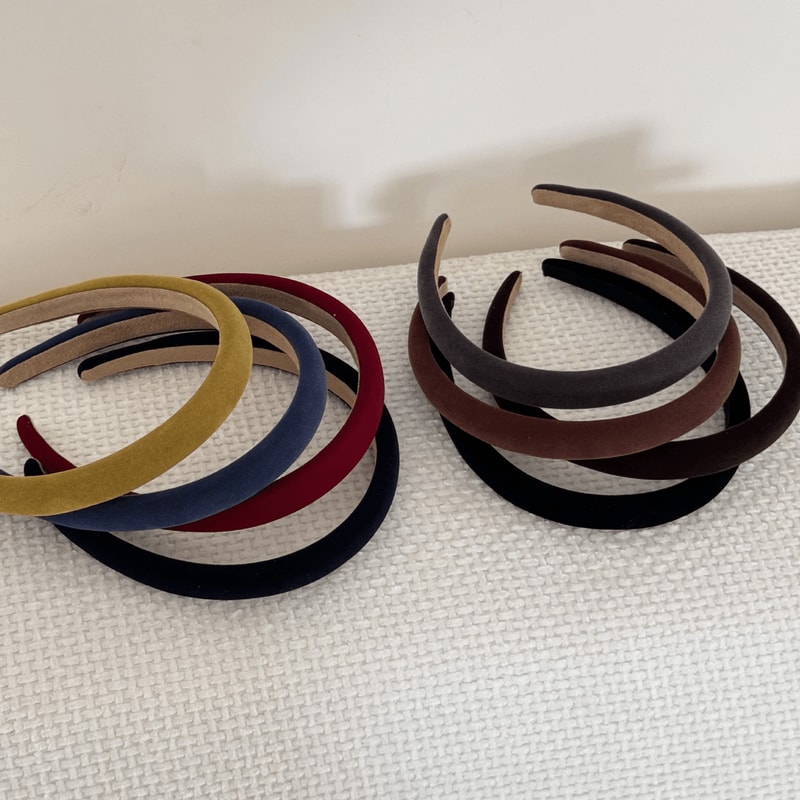 Velvet Comfort Thin Headband For Women 0