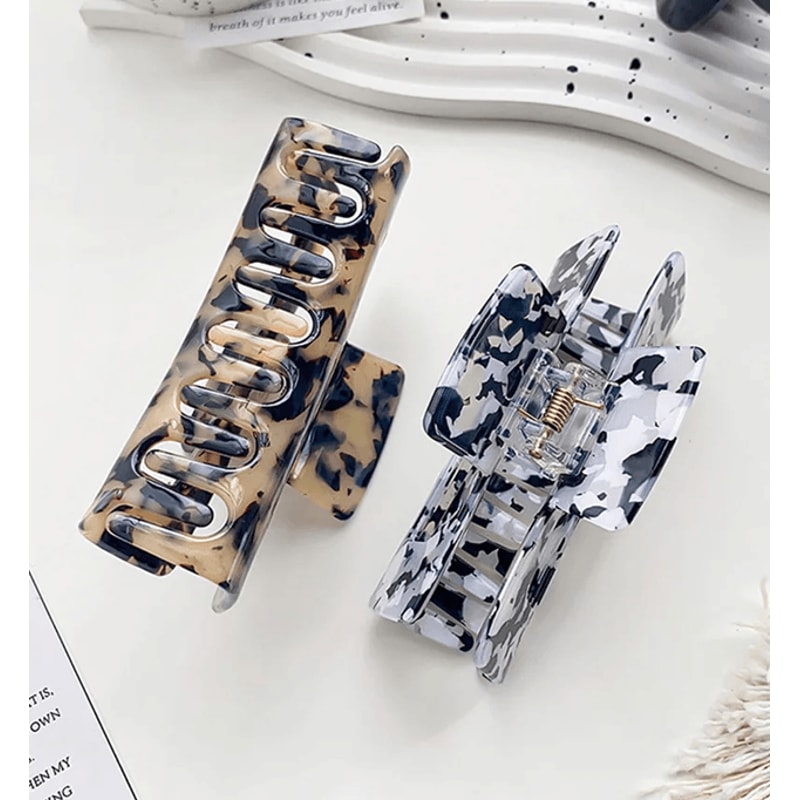 Vintage Tortoiseshell Hair Claw Clip For Women 1