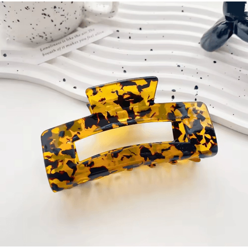 Vintage Tortoiseshell Hair Claw Clip For Women 3