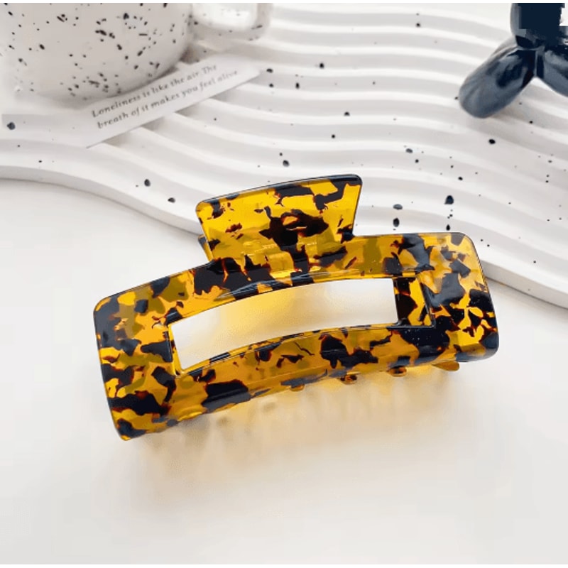 Vintage Tortoiseshell Hair Claw Clip For Women 3