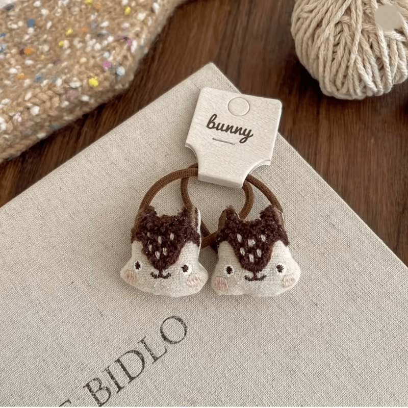 Cartoon Animal Elastic Hair Bands For Kids 11