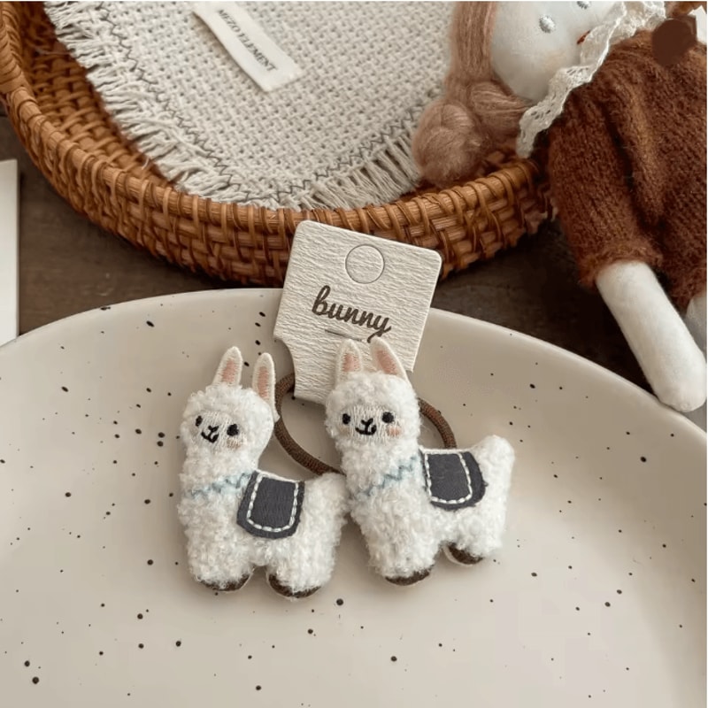 Cartoon Animal Elastic Hair Bands For Kids 4