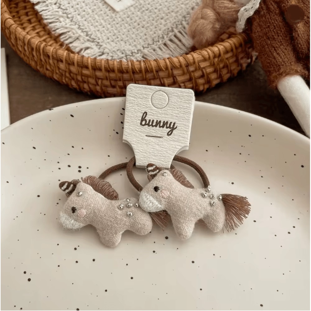 Cartoon Animal Elastic Hair Bands For Kids 6