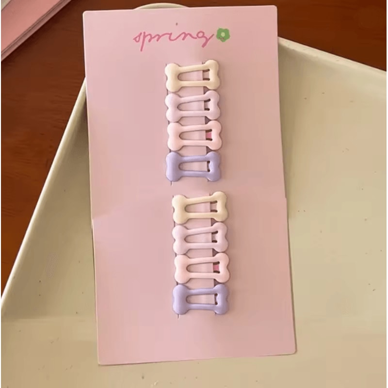 Frosted Star Mini Hair Clips Set 9