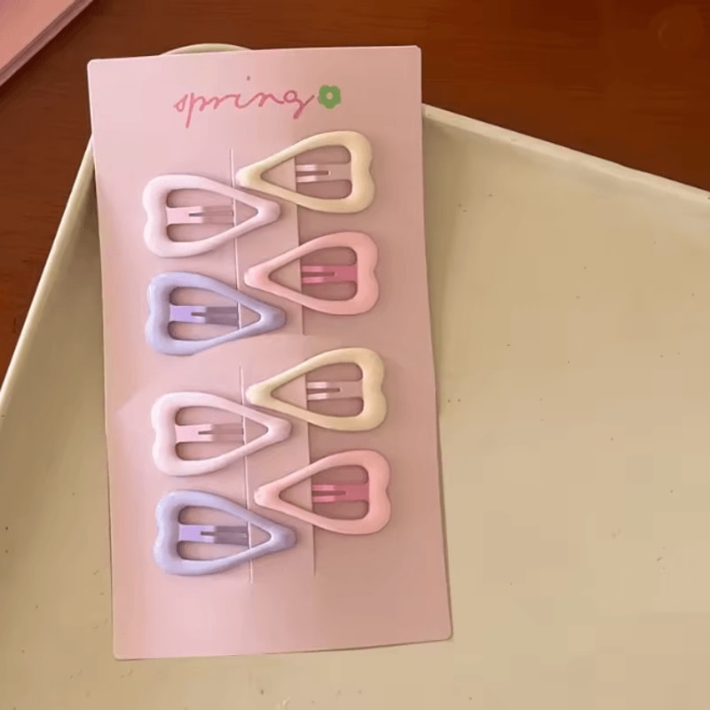 Frosted Star Mini Hair Clips Set 5