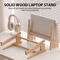 WoodRise Vertical Laptop Stand 0