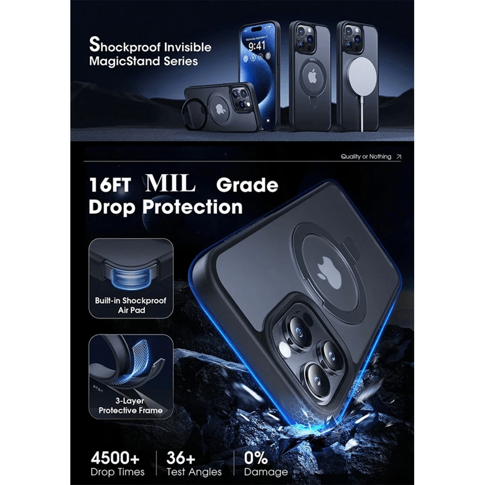 MatteRing Magnetic Iphone Case 0