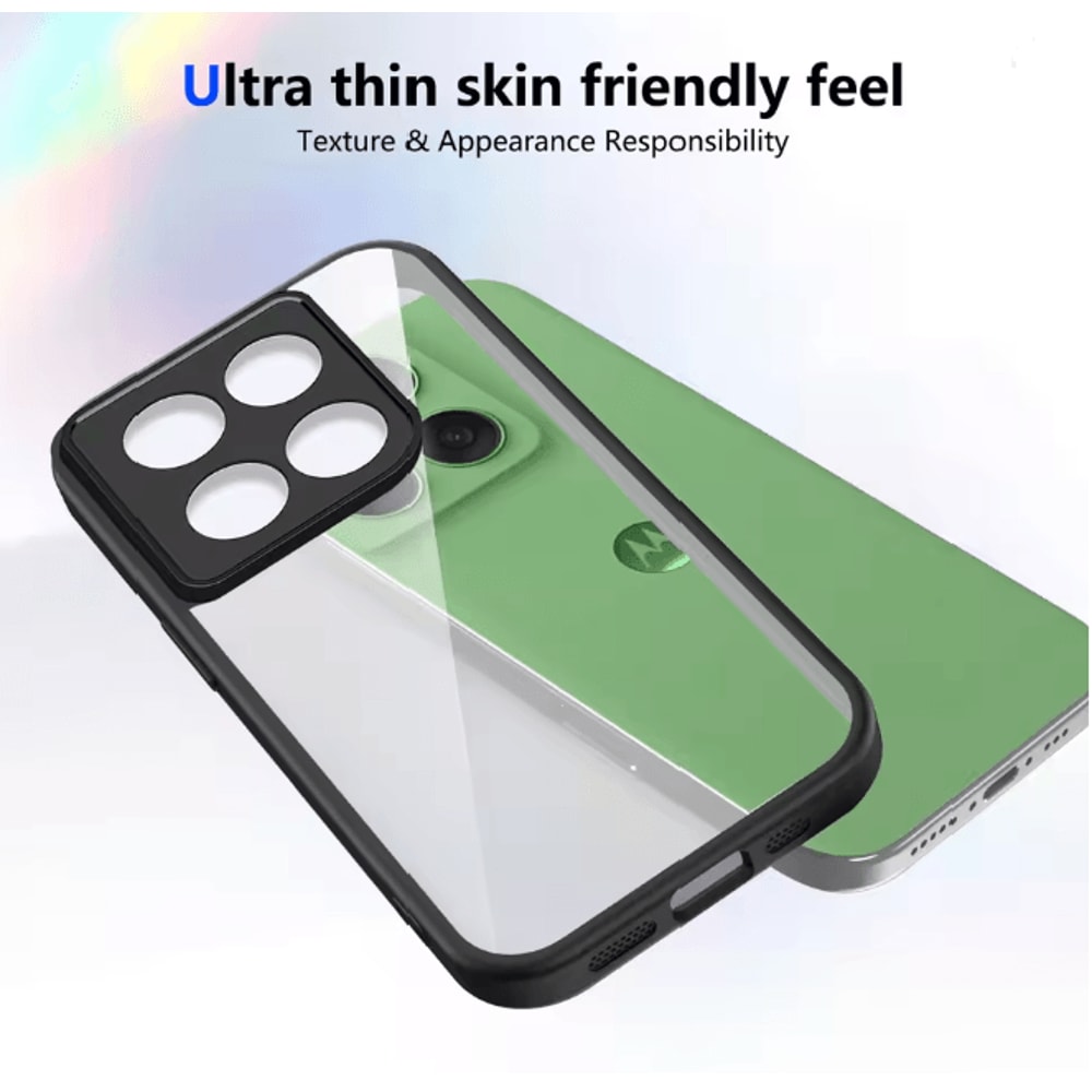 Premium Clear Shockproof Silicone Bumper Case For Motorola Edge 70 1