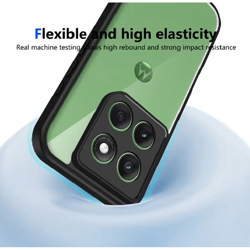 Premium Clear Shockproof Silicone Bumper Case For Motorola Edge 70 2