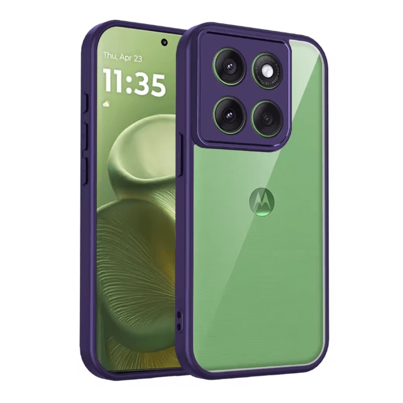 Premium Clear Shockproof Silicone Bumper Case For Motorola Edge 70 6