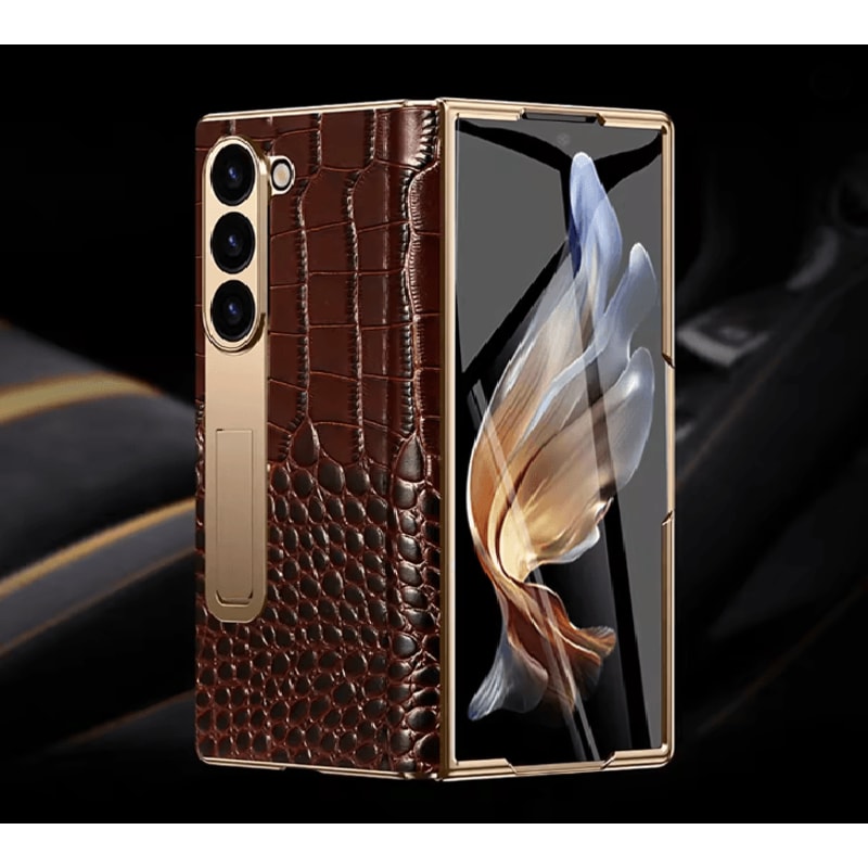 Genuine Leather Magnetic Protective Case For Samsung Z Fold Series 4