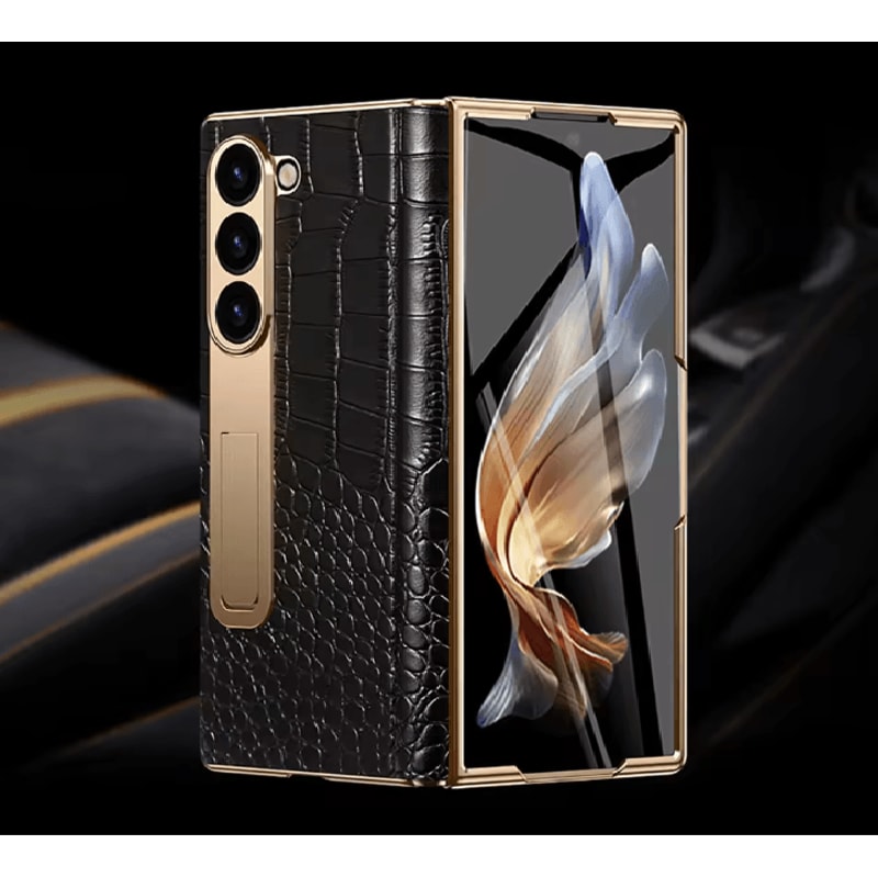 Genuine Leather Magnetic Protective Case For Samsung Z Fold Series 5