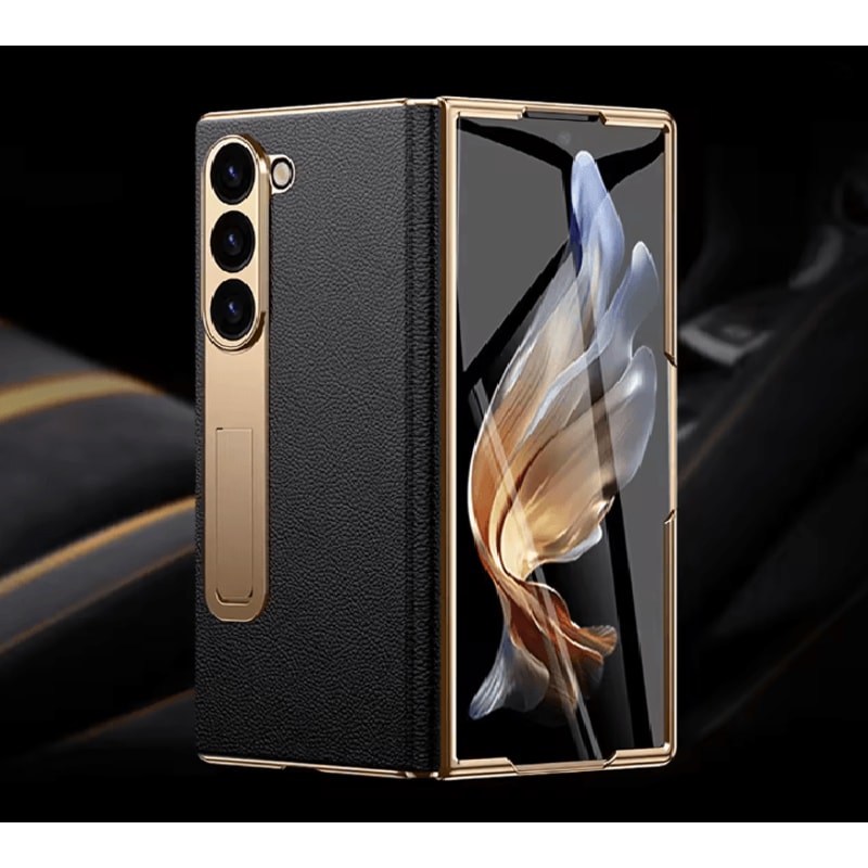 Genuine Leather Magnetic Protective Case For Samsung Z Fold Series 6