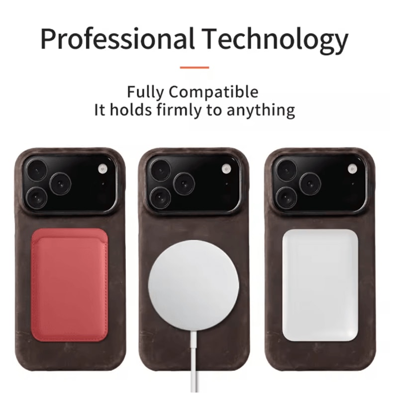 Genuine Leather Magnetic Case For IPhone 17 And 16 Series 2
