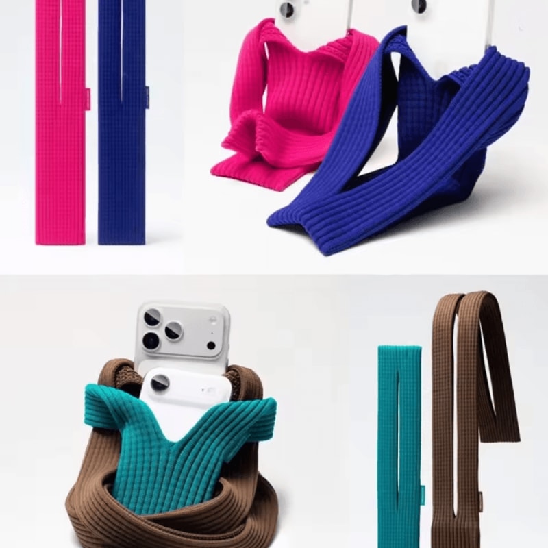 Knitted Mobile Phone Hanging Bag 2