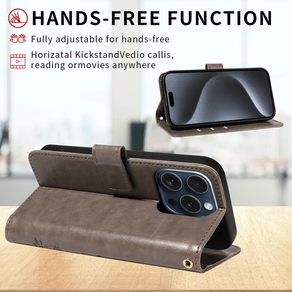 PU Leather Wallet Phone Case With Lanyard For Samsung Galaxy Flip Cover Card Holder 2