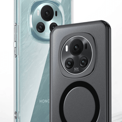 rugged magnetic shockproof case for honor magic 6 pro wireless charging armor cover