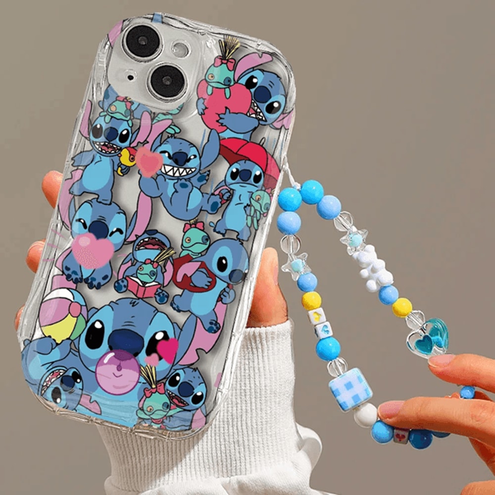 Cute Stitch Cartoon TPU Case For IPhone Soft Protective Cover 4