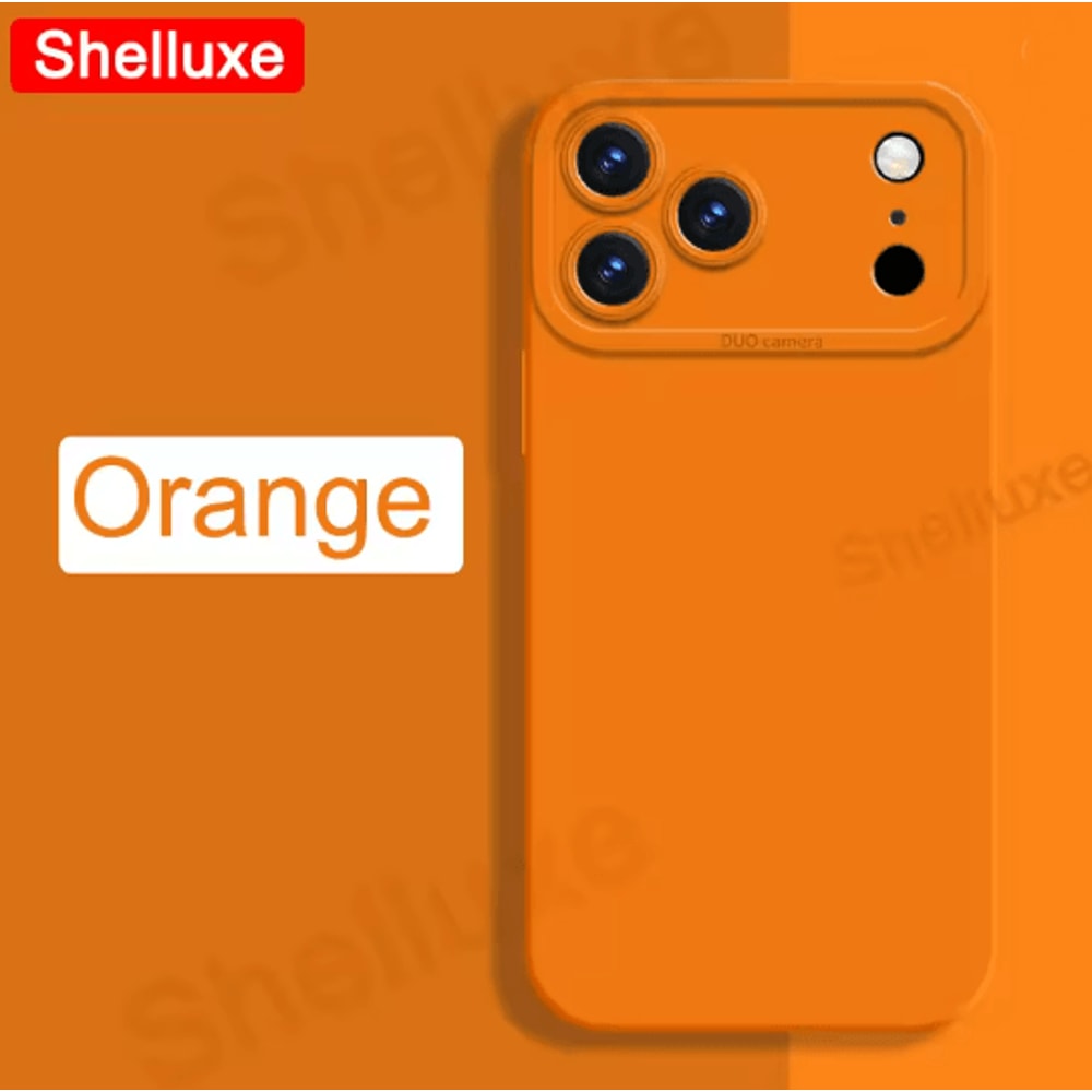 Silky Liquid Silicone Square Case For IPhone 17 Pro Max Soft Touch Protective Cover 14