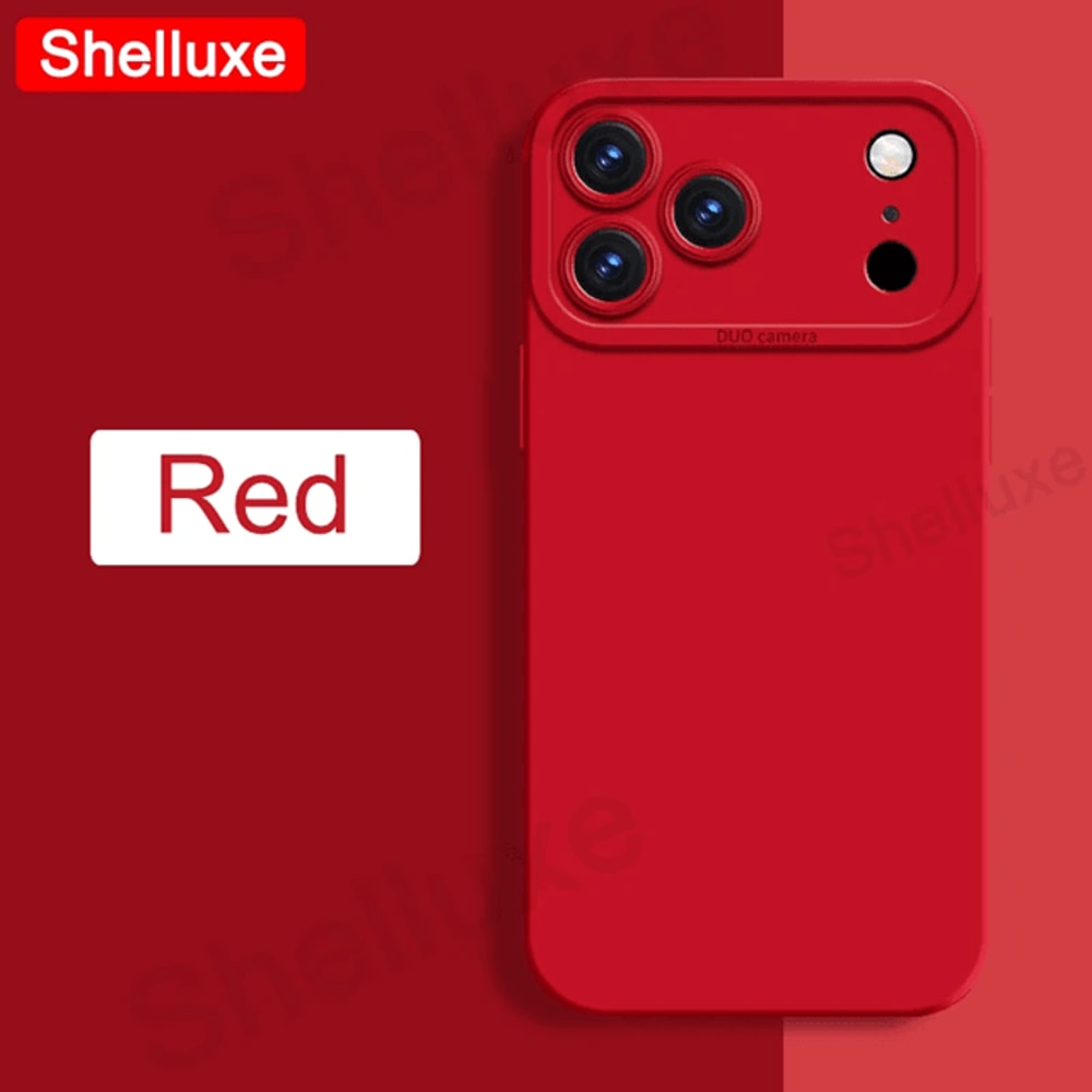 Silky Liquid Silicone Square Case For IPhone 17 Pro Max Soft Touch Protective Cover 3