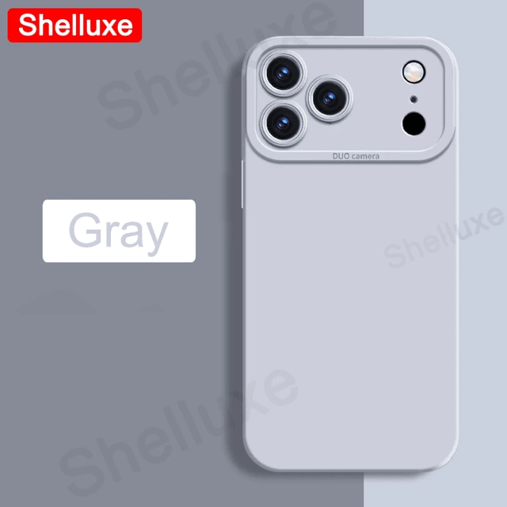 Silky Liquid Silicone Square Case For IPhone 17 Pro Max Soft Touch Protective Cover 6