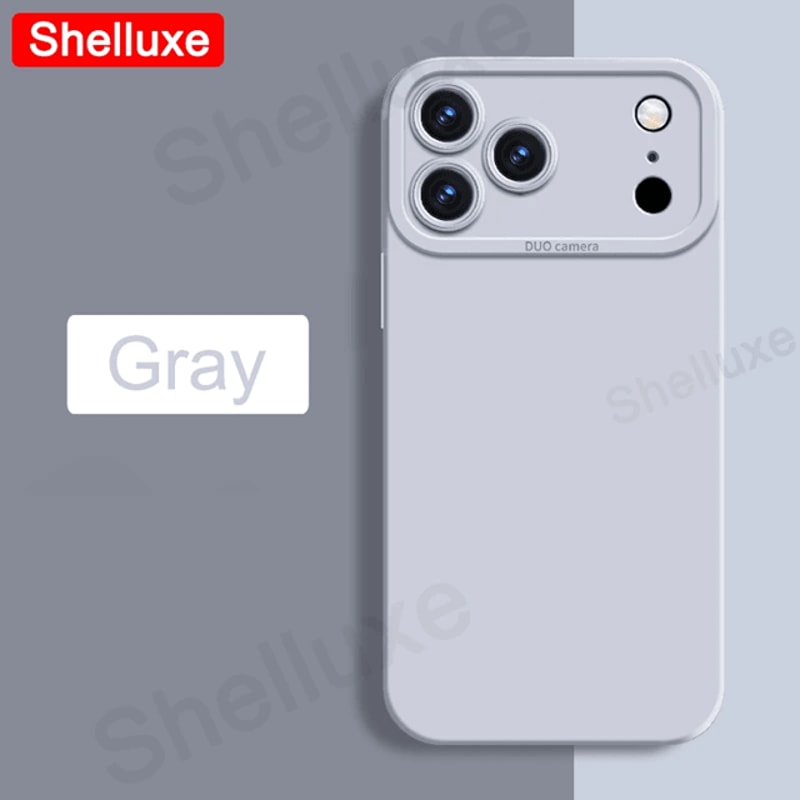 Silky Liquid Silicone Square Case For IPhone 17 Pro Max Soft Touch Protective Cover 6