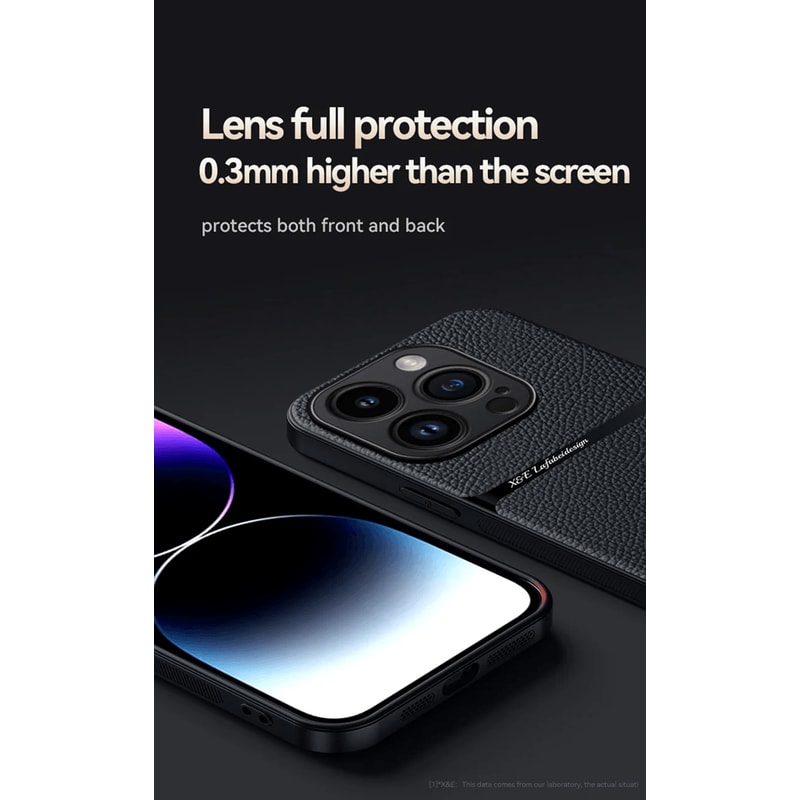 Magnetic Leather Car Mount Case For IPhone Soft Back Protective Cover 1