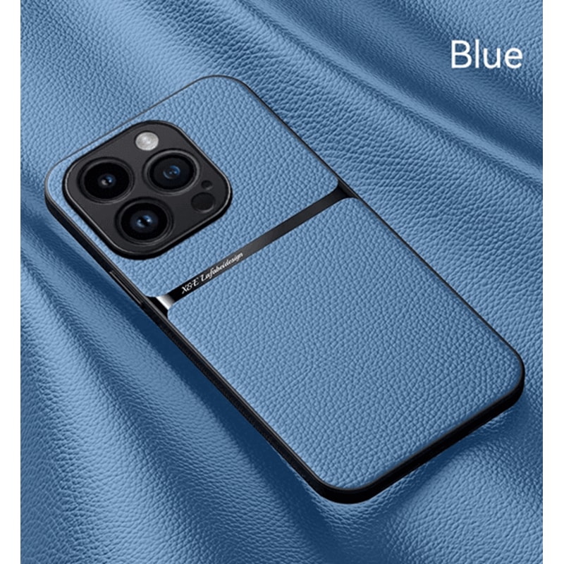 Magnetic Leather Car Mount Case For IPhone Soft Back Protective Cover 4