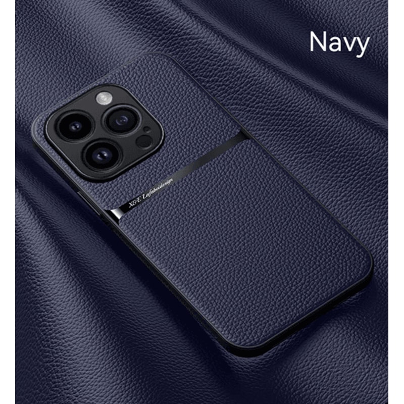 Magnetic Leather Car Mount Case For IPhone Soft Back Protective Cover 6