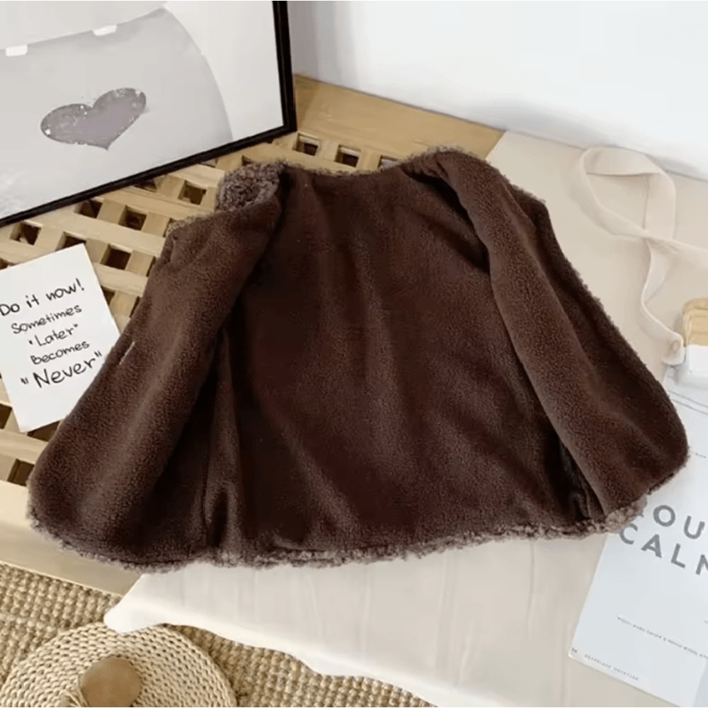 CozyLamb Winter Baby Plush Vest Soft Warm Waistcoat For Girls And Boys 1