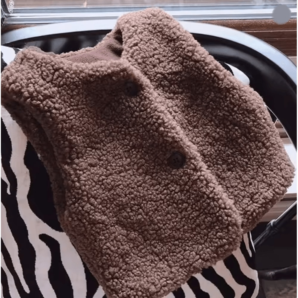 CozyLamb Winter Baby Plush Vest Soft Warm Waistcoat For Girls And Boys 5