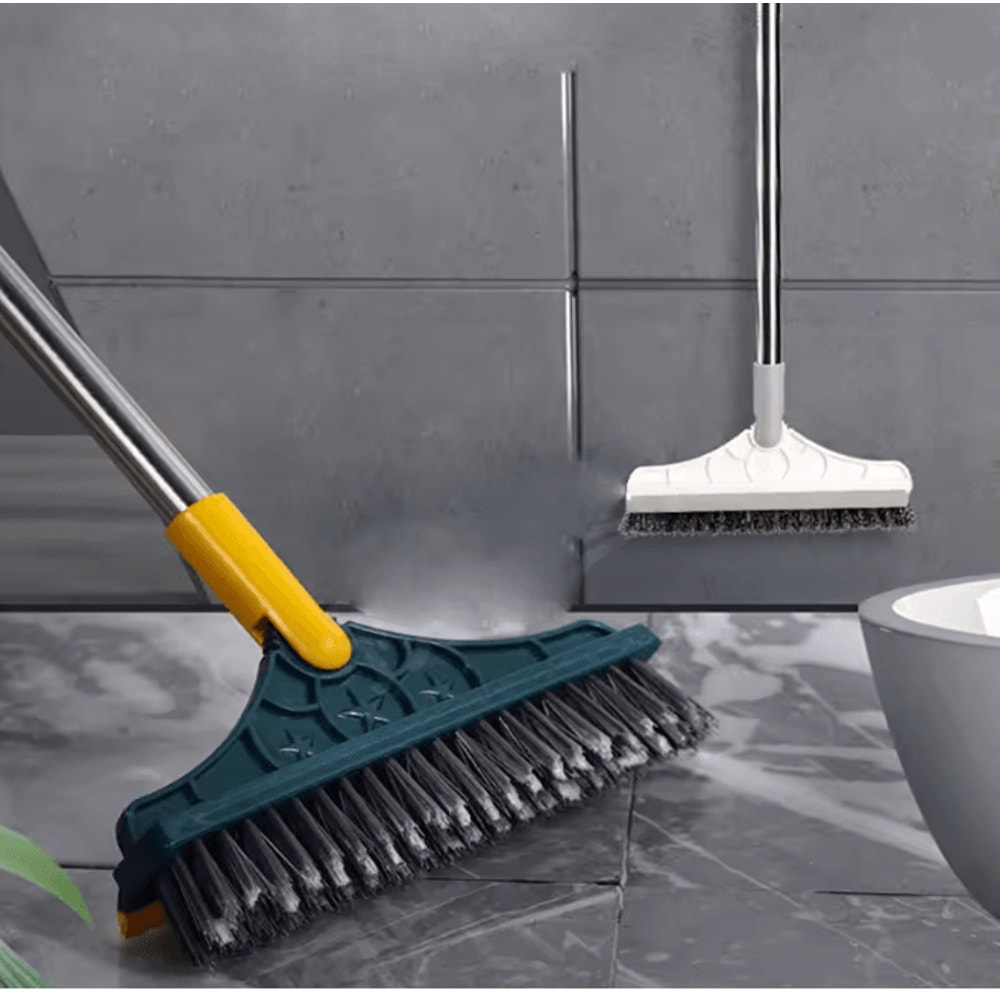 CleanReach Long Handle Floor Cleaning Brush For Bathroom Tile And Walls 0