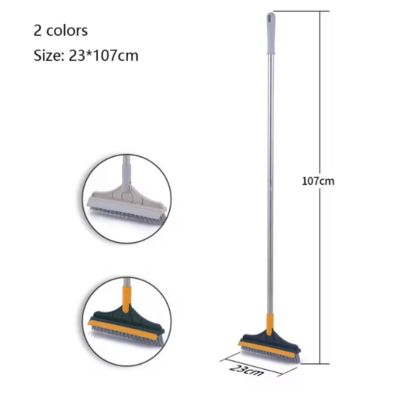 CleanReach Long Handle Floor Cleaning Brush For Bathroom Tile And Walls 3