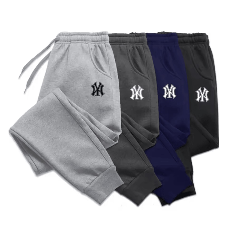 FlexWarm Mens Jogger Sweatpants Breathable Cotton Sports Pants 0