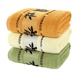 bamboosoft luxury bath towel set thick absorbent bamboo fiber towels