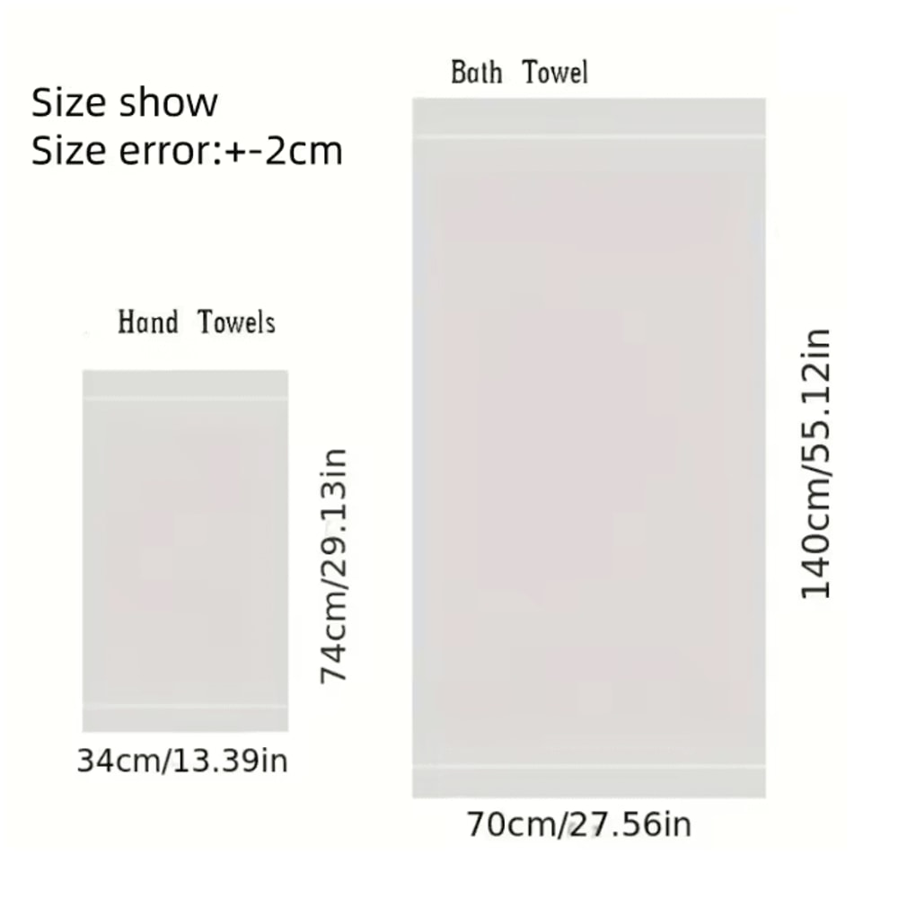 BambooSoft Luxury Bath Towel Set Thick Absorbent Bamboo Fiber Towels 3