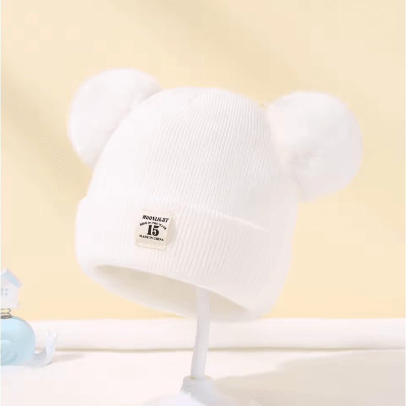 SnugPom Baby Knit Beanie Warm Winter Hat For Boys And Girls 3
