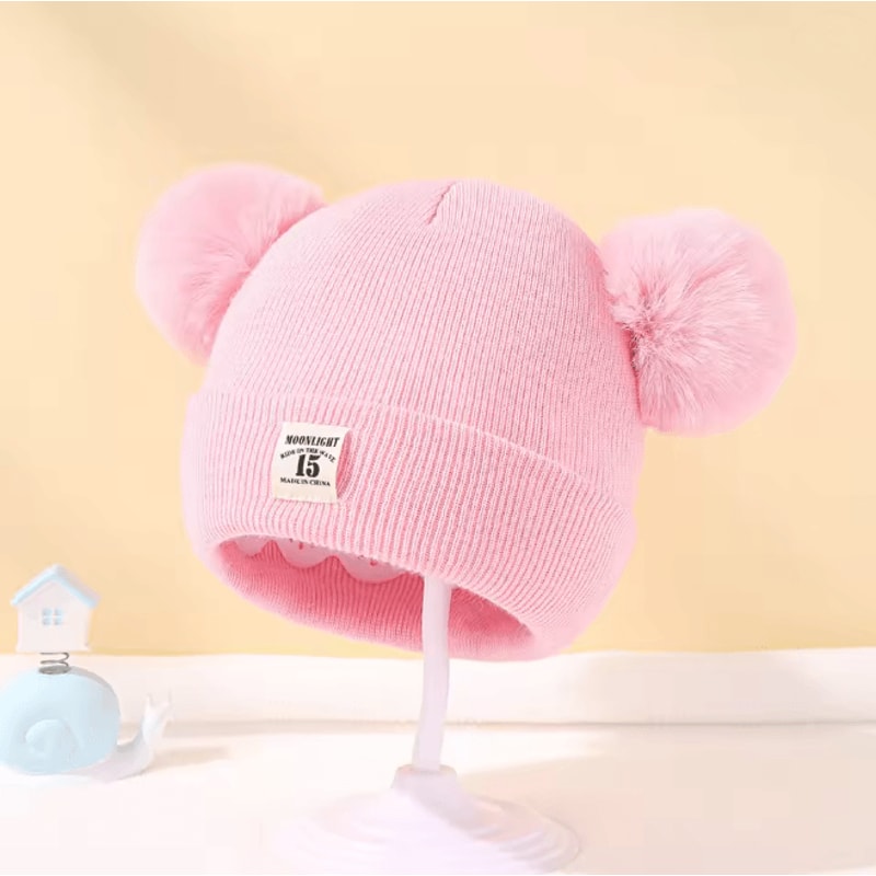 SnugPom Baby Knit Beanie Warm Winter Hat For Boys And Girls 2