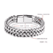 SteelWave Braided Magnetic Bracelet Stainless Steel Fish Scale Design 3